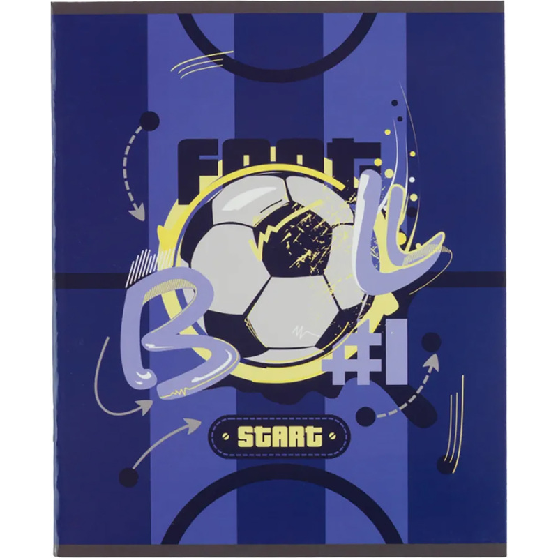 Изображение товара Тетрадь общая №1 School А5 48 листов в клетку на скрепке (обложка с рисунком, ВД-лак, 4 штуки в упаковке)