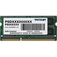 Модуль памяти Patriot Memory PSD34G1600L81S DDR3 4 ГБ