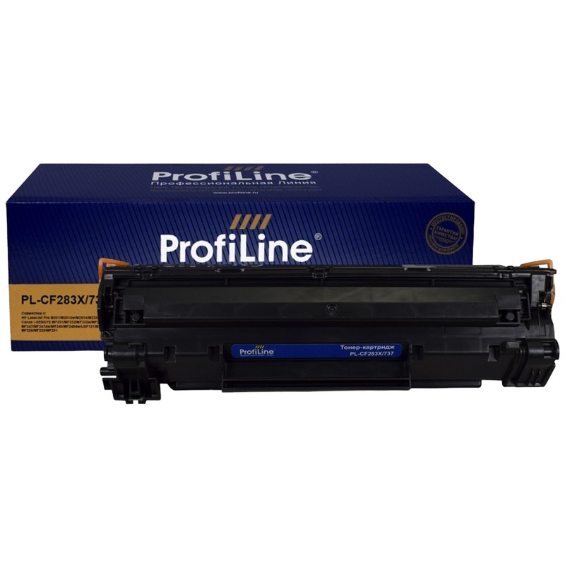 Изображение товара Картридж лазерный ProfiLine 83X/737 CF283X/9435B004 для HP/Canon черный совместимый повышенной емкости