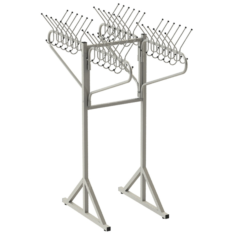 Изображение товара Вешалка для школ гардеробная (металлик, 693х1625х1925 мм, 48 крючков)