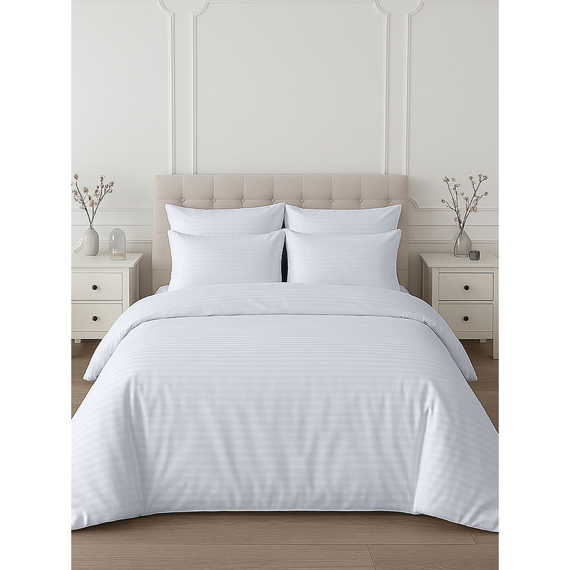 Изображение товара Комплект постельного белья Monocolor евро страйп-сатин 50x70/70x70 см