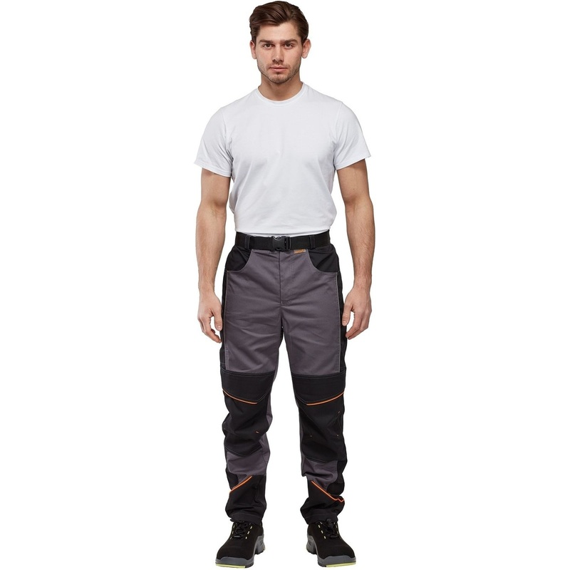 Изображение товара Мужские рабочие летние брюки Nайтстар Алькор со светоотражающим кантом серые черные