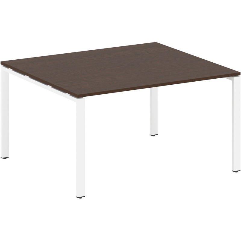 Изображение товара Стол для переговоров Metal System Style БП.ПРГ-1.3 (венге цаво/белый, 1400x1235x750 мм)