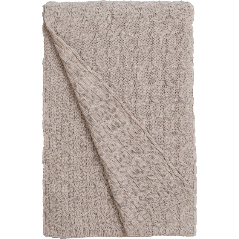 Изображение товара Плед Teplo Braidera акрил 90x160 см бежевый