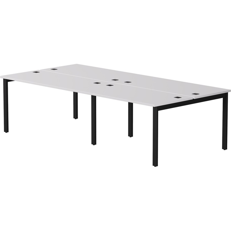 Изображение товара Рабочая станция EVO 254S120W39005 четырехместная белая/чёрная 3160х1370х755 мм