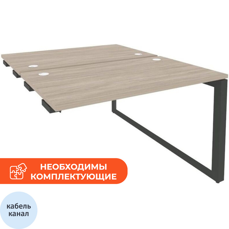 Изображение товара Рабочая станция ONIX О M.O-D.SPR-2.7 2 рабочих места дуб антрацит Россия
