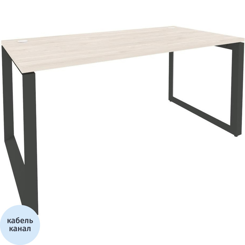 Изображение товара Стол прямой ONIX-О O.MO-SP-4.8 с кабель-каналом и регуляторами