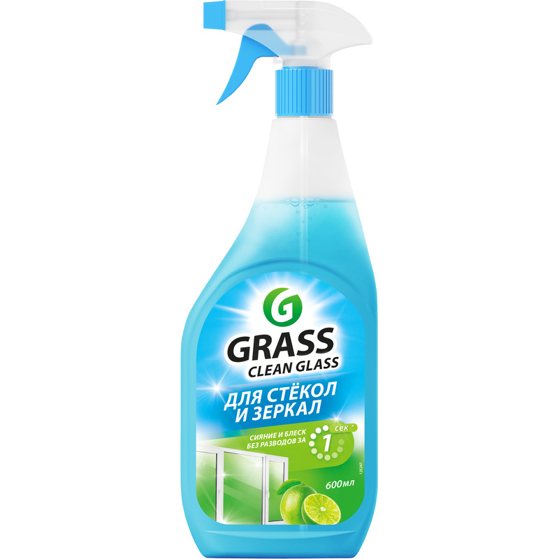 Изображение товара Средство для стекол и зеркал Grass Clean Glass Голубая лагуна 600 мл
