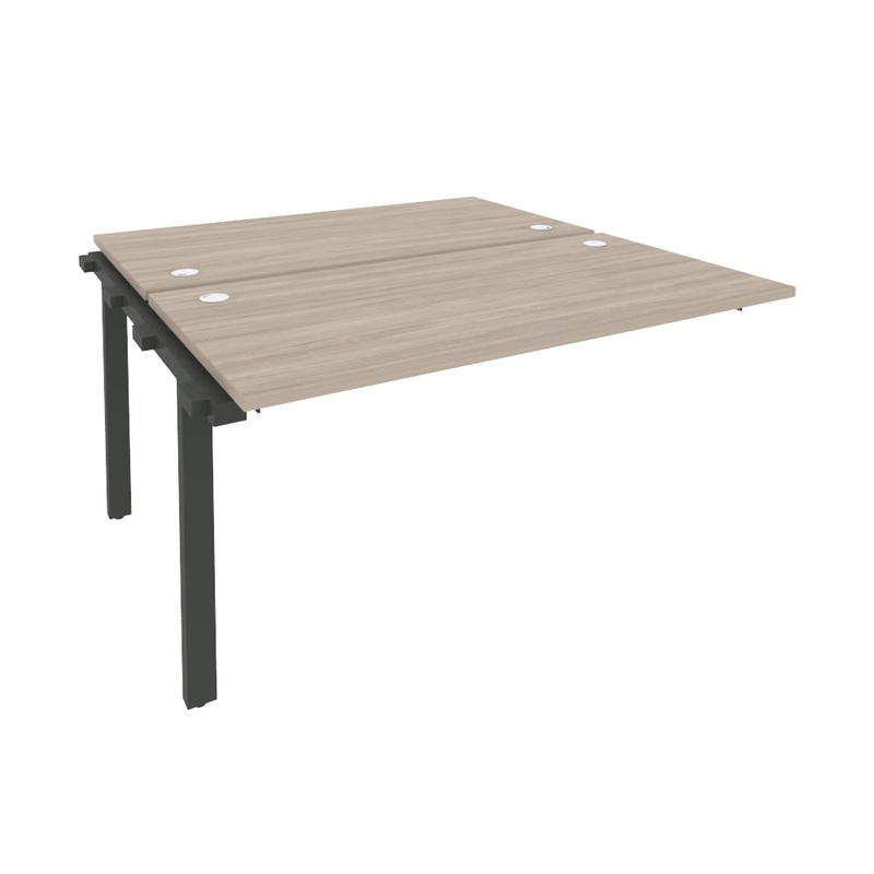 Изображение товара Элемент рабочей станции O.M-2.NRS-3.7 (дуб аттик/антрацит, 1380х1475х750 мм)