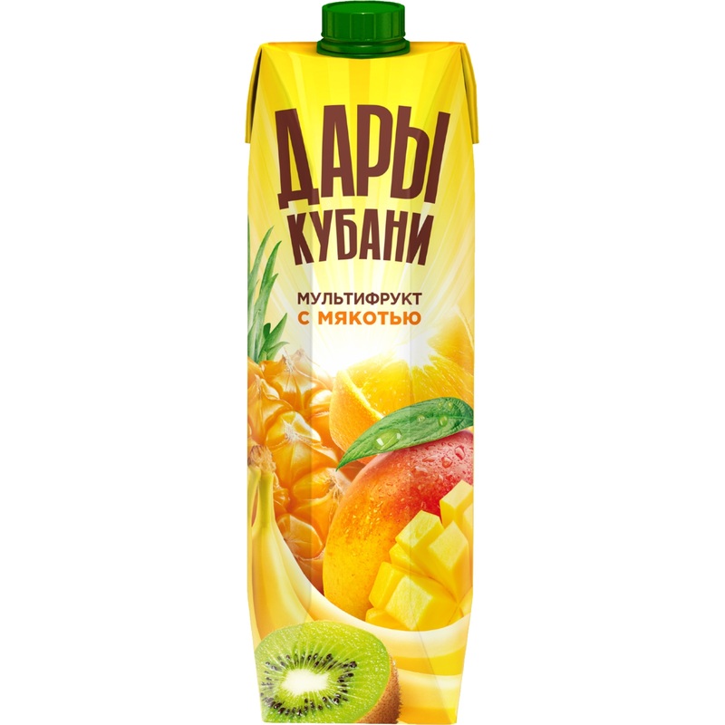 Изображение товара Нектар Дары Кубани мультифруктовый с мякотью 0.95 л