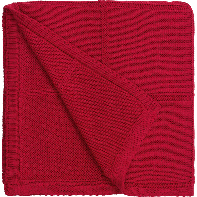 Изображение товара Стильный акриловый плед Teplo Chainfield 130x200 см красный для дома