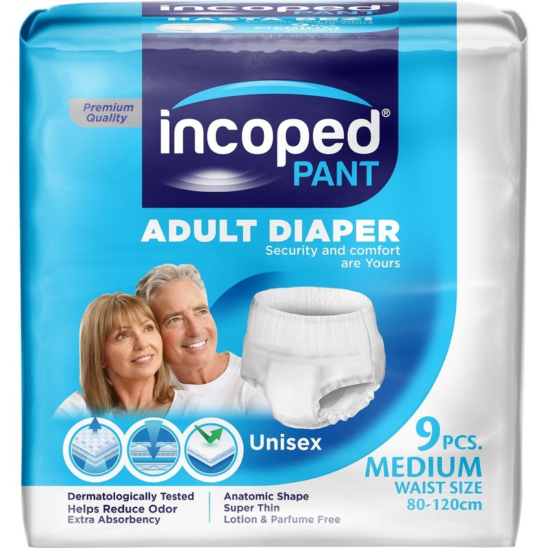 Изображение товара Впитывающие трусы для взрослых Incoped M 9 штук Турция комфорт и защита
