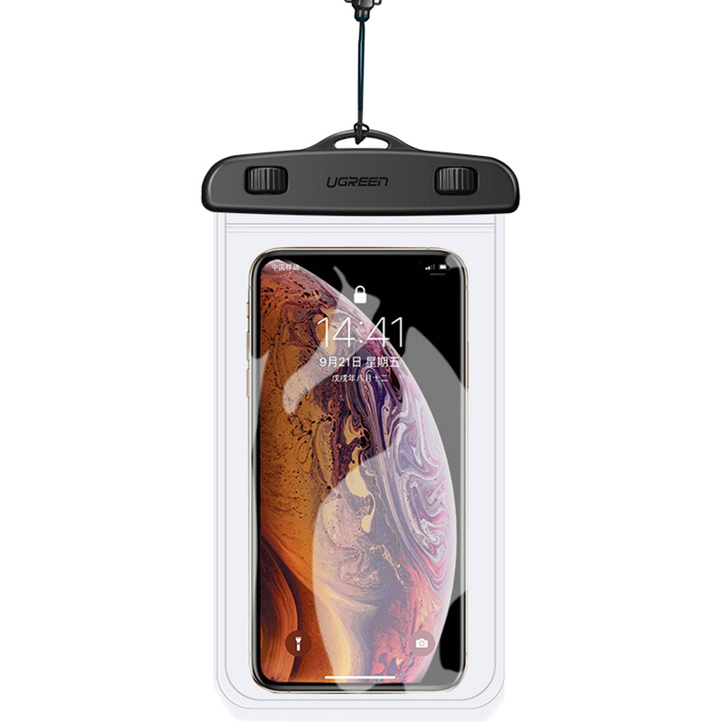 Изображение товара Универсальный водонепроницаемый чехол мешочек Ugreen LP186 6.5 дюймов прозрачный