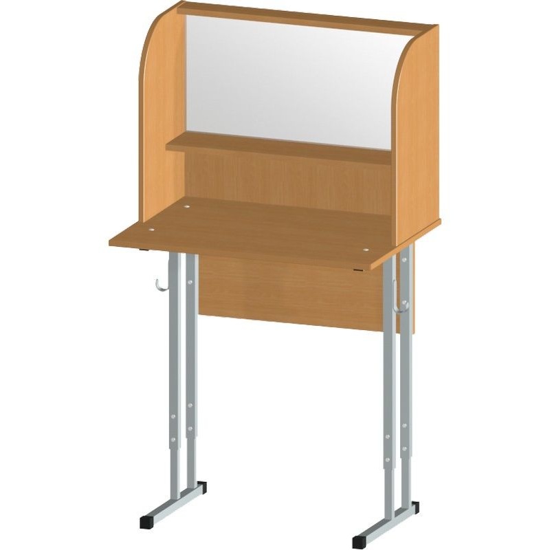 Изображение товара Ученический регулируемый стол для детей 5-7 лет с акустической полукабиной и розетками