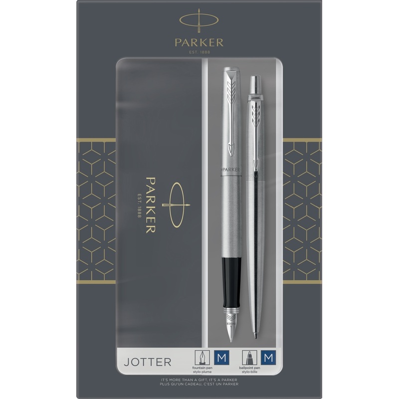 Изображение товара Набор пишущих принадлежностей Parker Jotter Stainless Steel CT играя и деловой стиль