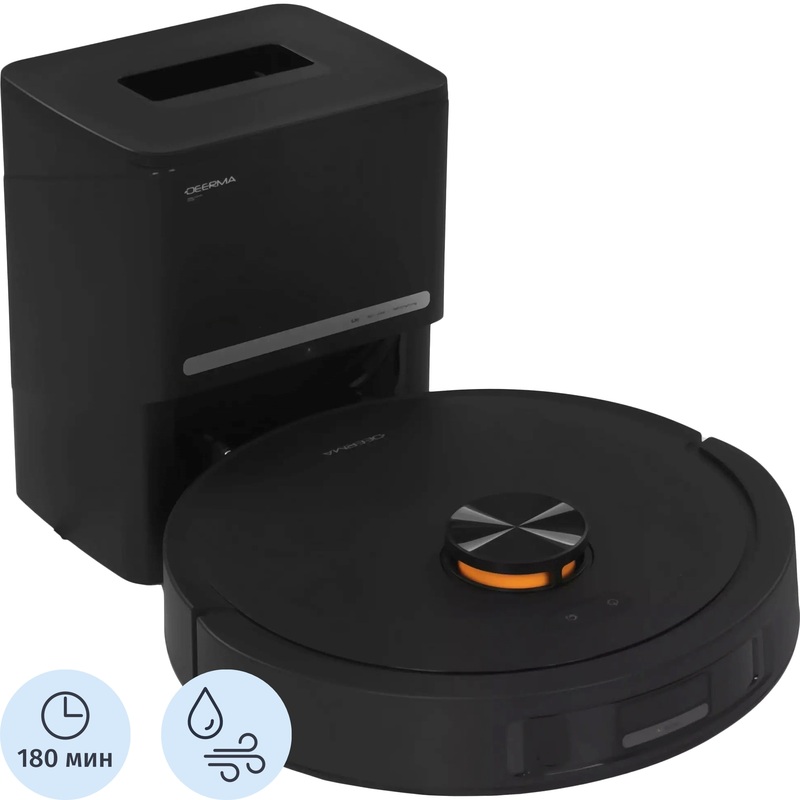 Изображение товара Робот-пылесос для комбинированной уборки Deerma S30 чёрный