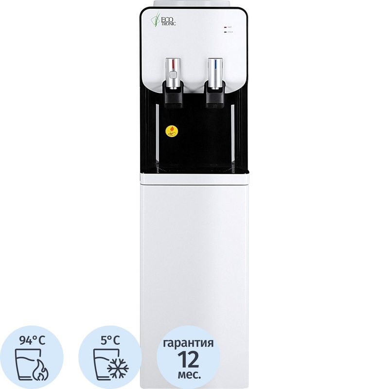 Изображение товара Кулер для воды Ecotronic M40-LF белый нагрев и охлаждение