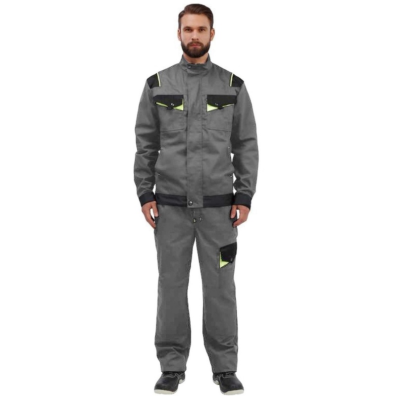 Изображение товара Куртка рабочая летняя мужская л27-КУ светло-серая/серая размер 48-50