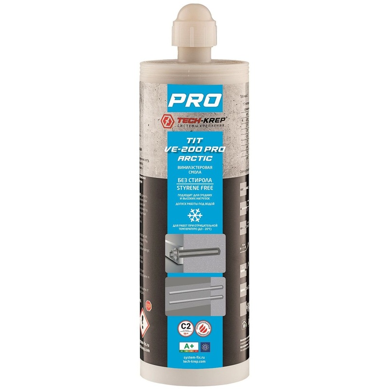 Изображение товара Анкер химический Tech-Krep 400 мл для тяжелых нагрузок и влажных условий