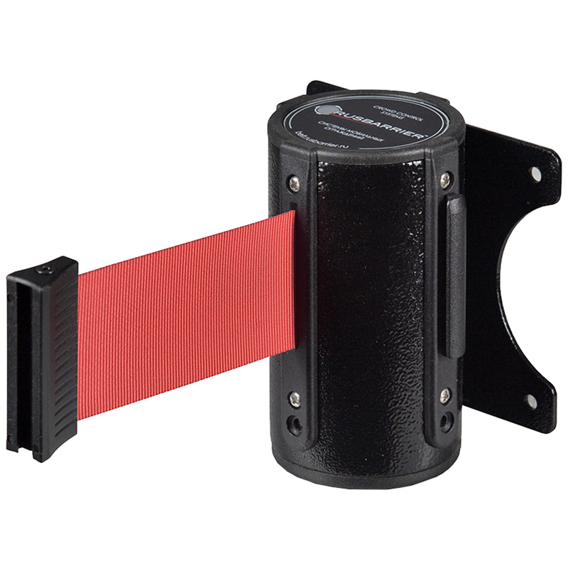 Изображение товара Настенный блок с вытяжной лентой 3 м красный из углеродистой стали