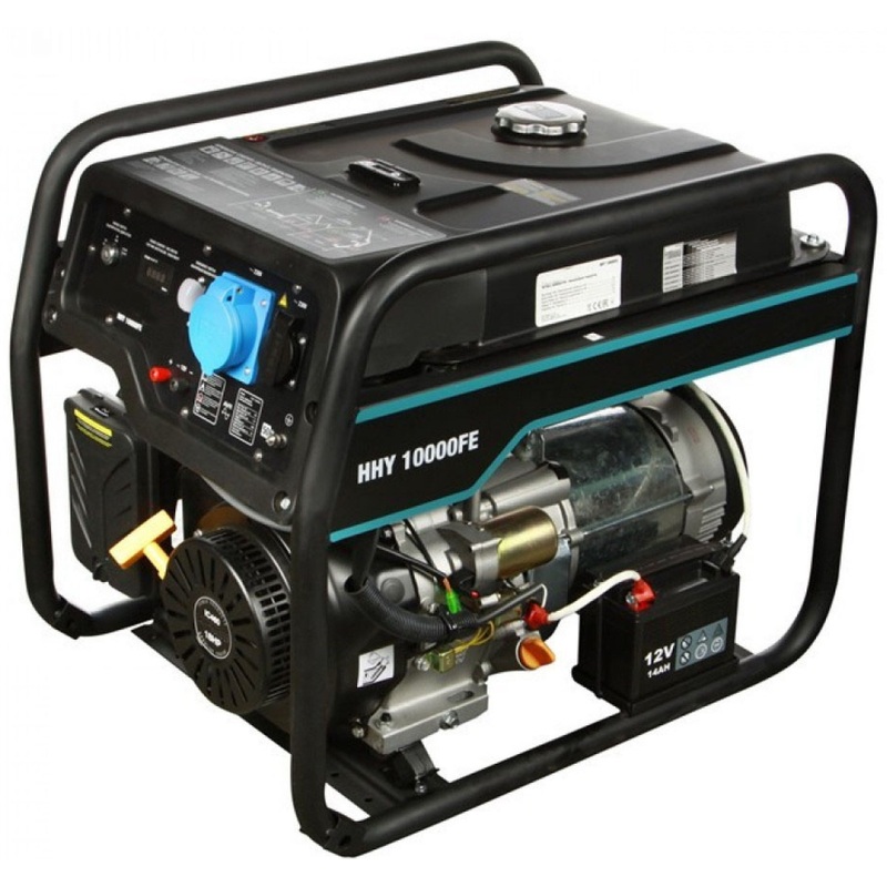 Изображение товара Генератор бензиновый Hyundai HHY 10000FE резервное энергоснабжение 8 кВт