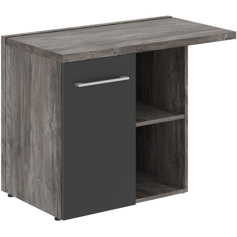 Изображение товара Тумба приставная Morris Trend MCRT1055(L) (сосна нордик/антрацит, 1000х550х750 мм)