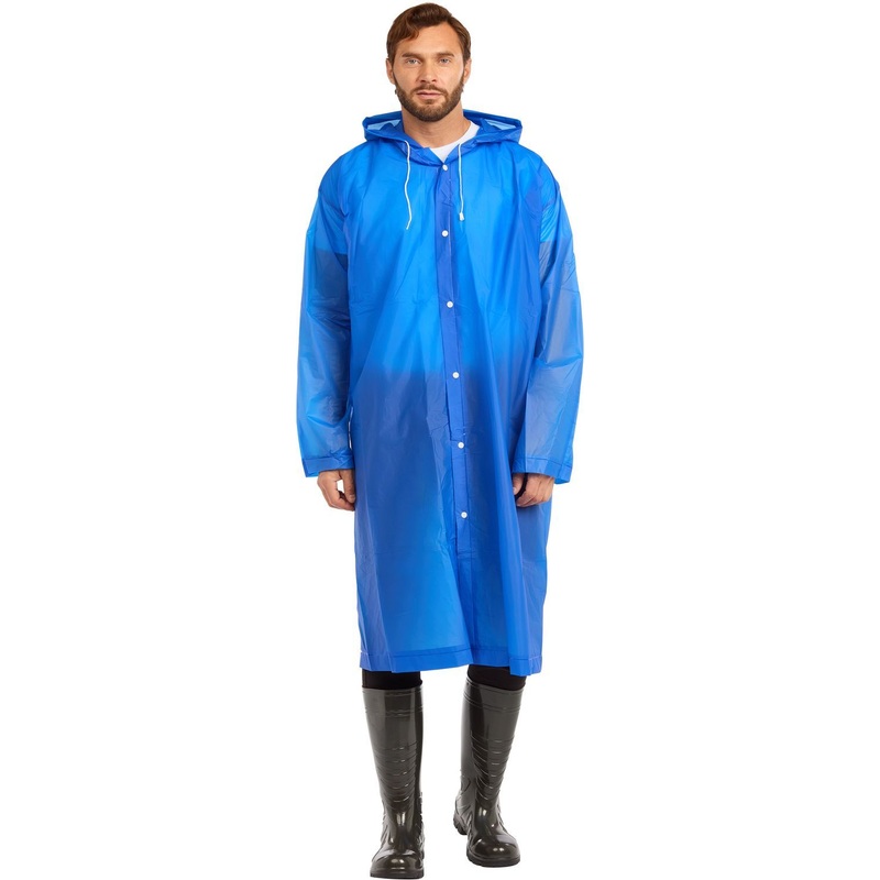 Изображение товара Влагозащитный плащ Komfi ЭВА синий 75x120 водонепроницаемый туристический дождевик