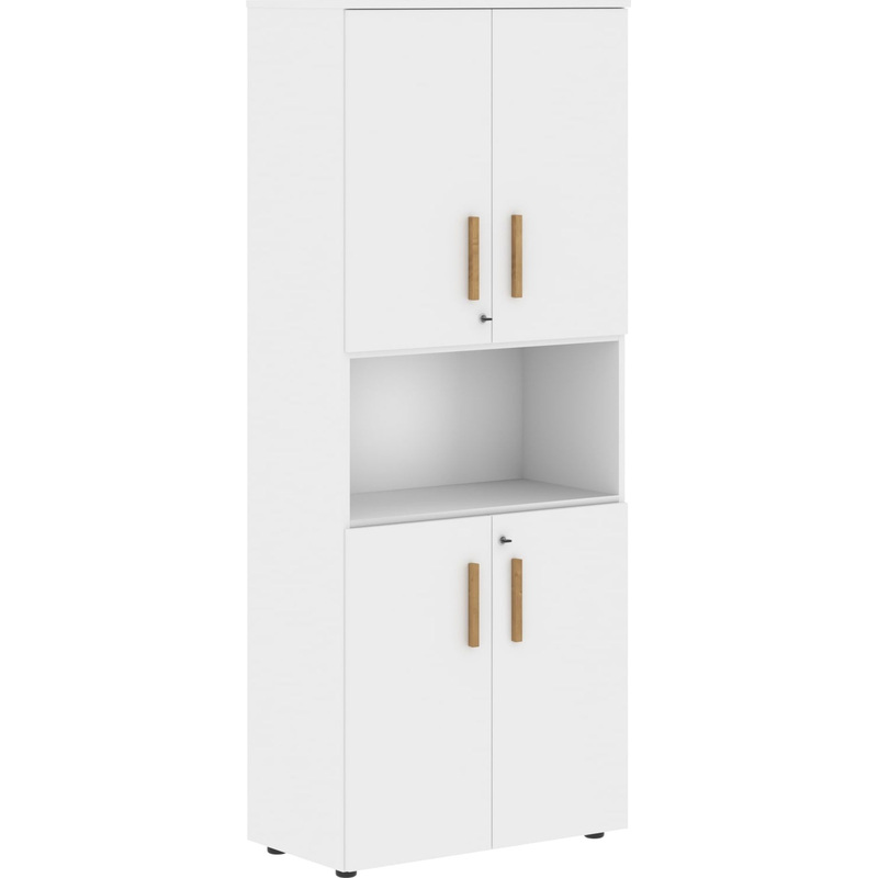 Изображение товара Шкаф для документов Forta FHC80.4Z белый с замком 802х429х1983 мм
