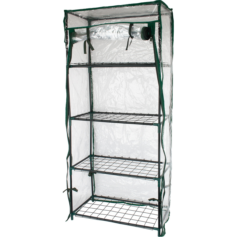 Изображение товара Парник на подоконник Garden Show Маргарита 4 полки 46х24х105 см (466621)