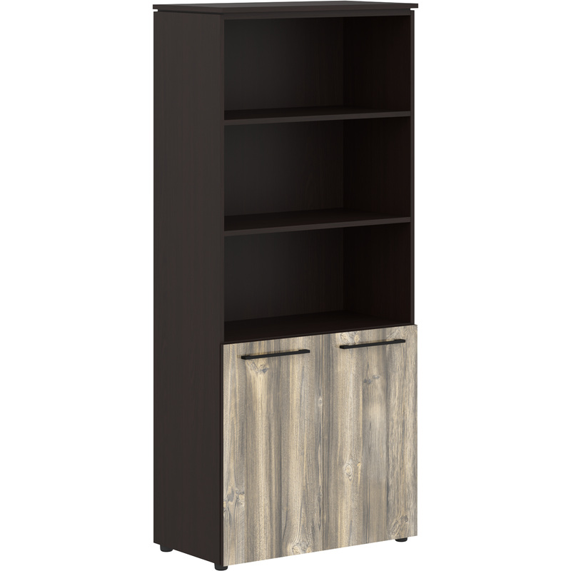 Изображение товара Шкаф для документов Morris MHC 85.5 полузакрытый дуб базель/венге магия