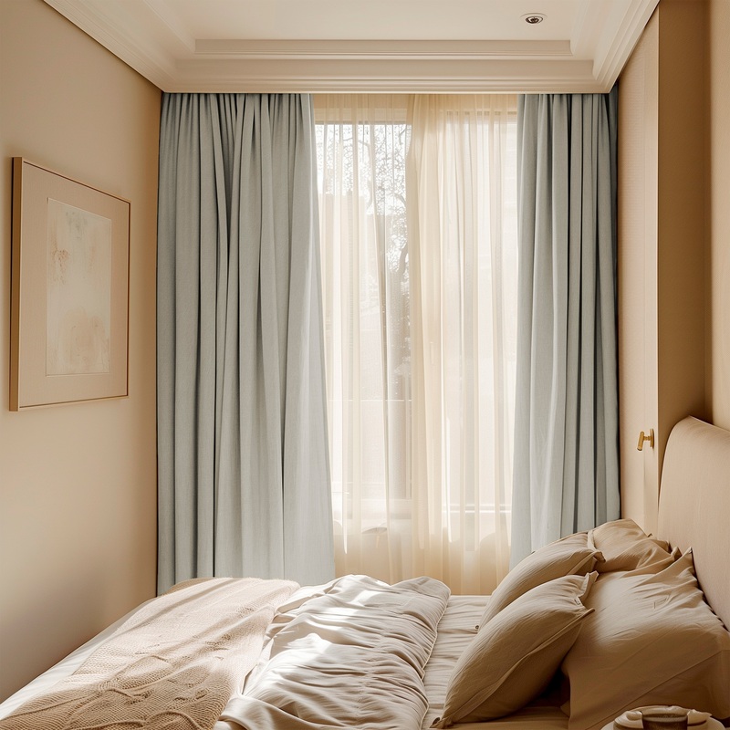 Изображение товара Комплект штор Волшебная ночь (2 портьеры, 1 подхват 200x270 см) серый