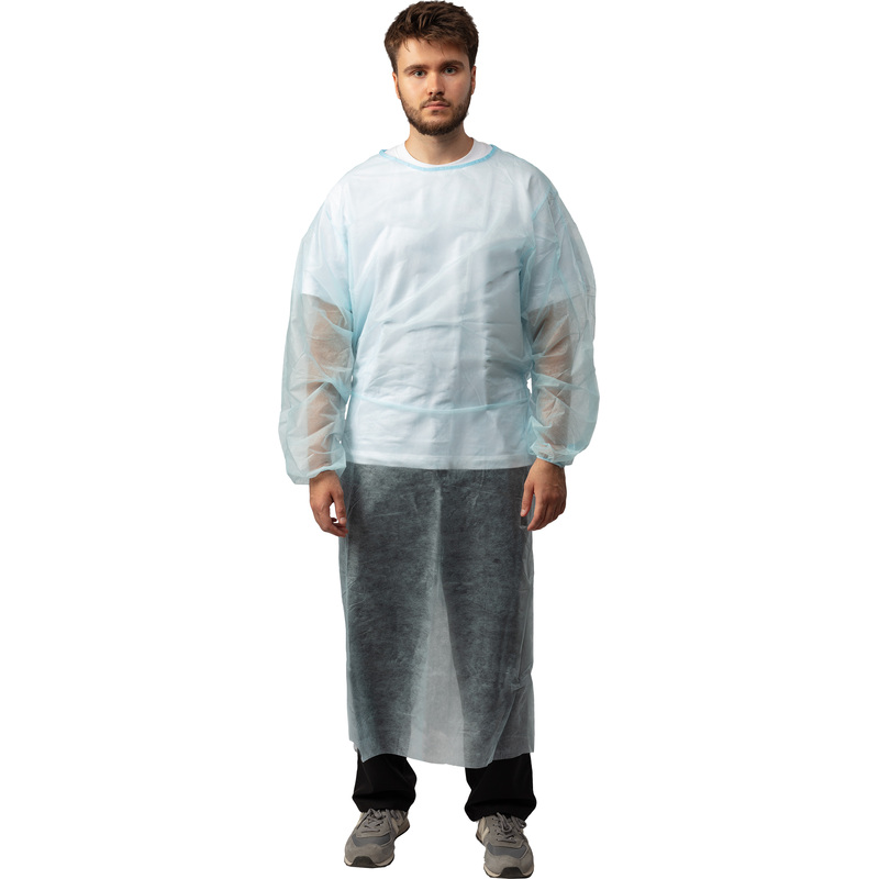 Изображение товара Одноразовый хирургический халат Инмедиз нестерильный 52-54, 5 штук
