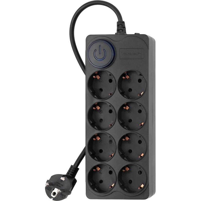 Изображение товара Сетевой фильтр Ippon BK-8-EU-5-10-B 8 розеток 5м уценка