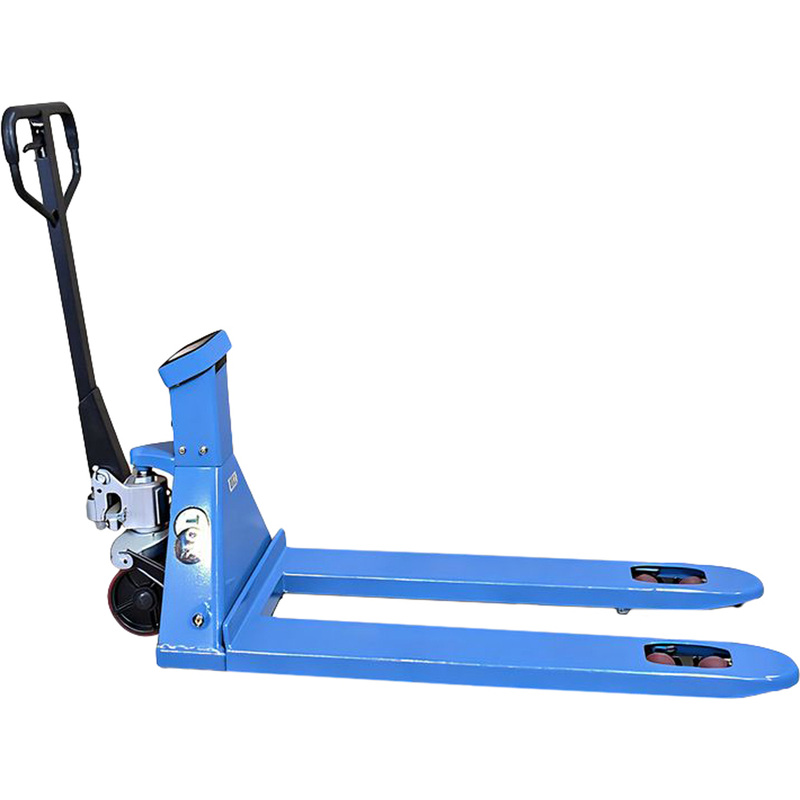 Изображение товара Тележка гидравлическая (рохля) с весами и принтером TOR WH-25ES (2500 кг, 540x1520 мм, полиуретановые колёса, 1010038)