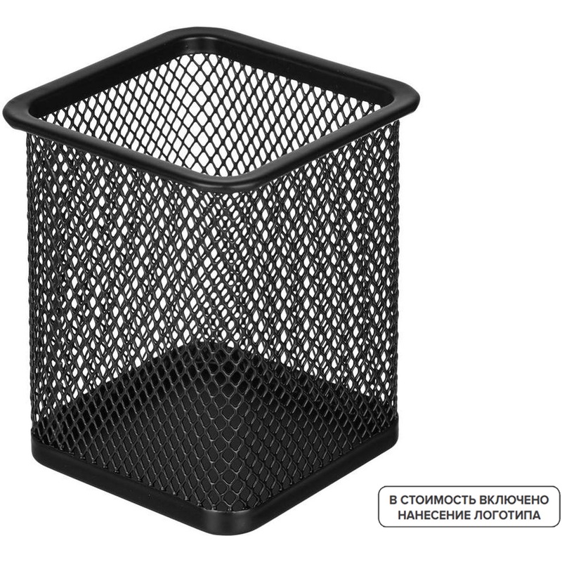 Изображение товара Подставка-стакан Attache черного цвета из металлической сетки 72 шт