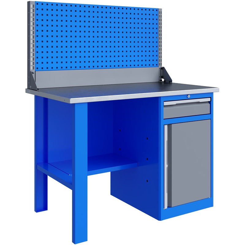 Изображение товара Верстак слесарный Верстакофф TNC 121.18.1-1 со столешницей из фанеры и комплектом аксессуаров