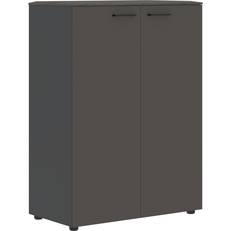 Изображение товара Шкаф для документов Кабинет Jay орех мокко и антрацит 856х452х1184 мм Беларусь