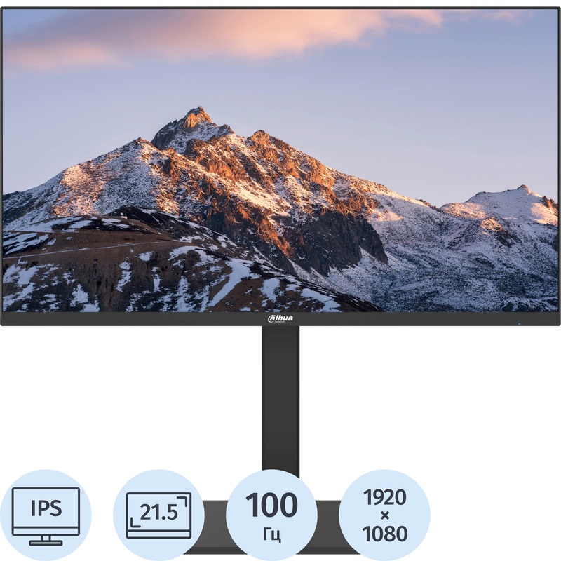 Изображение товара Монитор 21.5" Dahua DHI-LM22-B201A чёрный Изображение товара Монитор 21.5" Dahua DHI-LM22-B201A чёрный