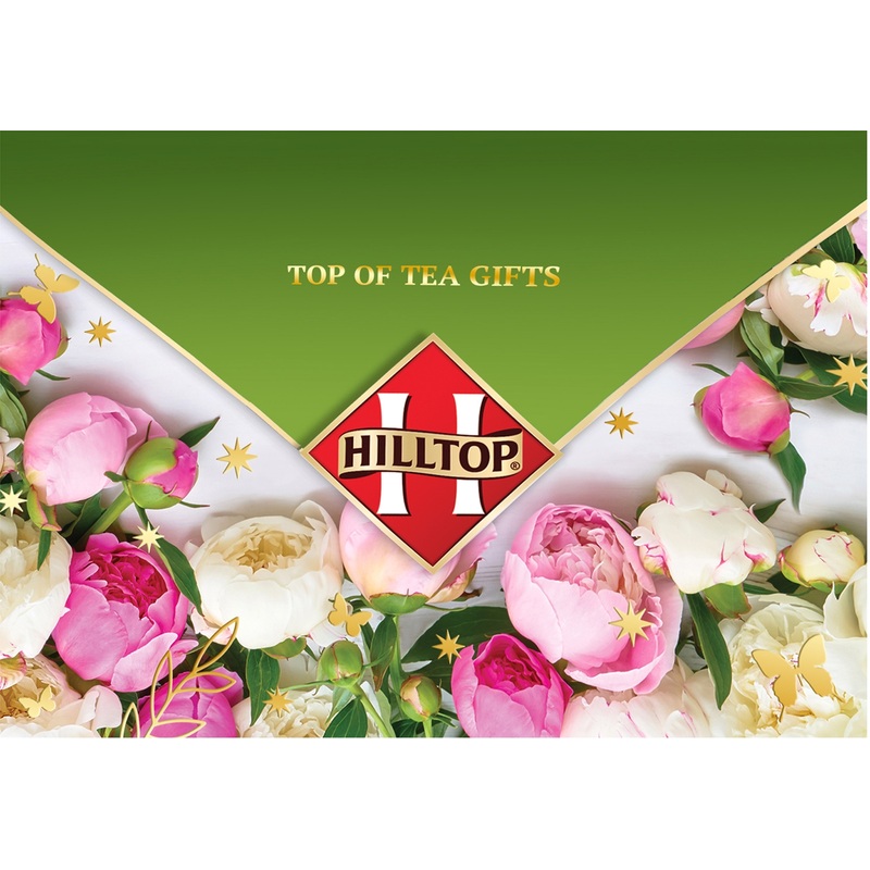 Изображение товара Чай листовой чёрный Hilltop Цейлонское утро Модные пионы 100 г