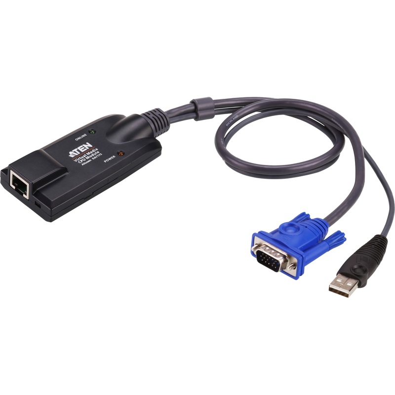Изображение товара KVM-адаптер Aten KA7175 для подключения VGA USB RJ-45 12 месяцев гарантия