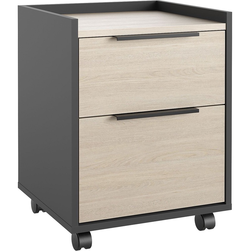 Изображение товара Тумба подкатная Easy to lead K-Loft дуб скандинавский/графит 434х400х555 мм