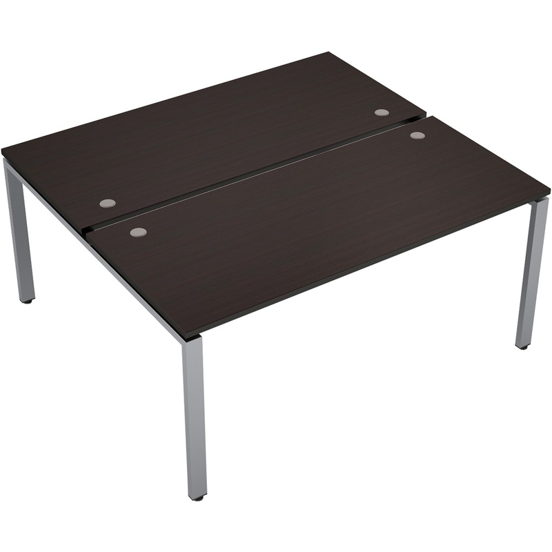 Изображение товара Стол приставной Avance 6МБ.6289 двухместный венге/алюминий