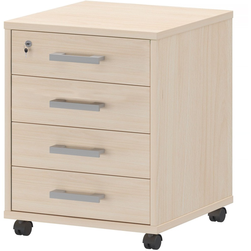 Изображение товара Тумба подкатная Арго АТЛ-04 4 ящика бук лайм замок Россия