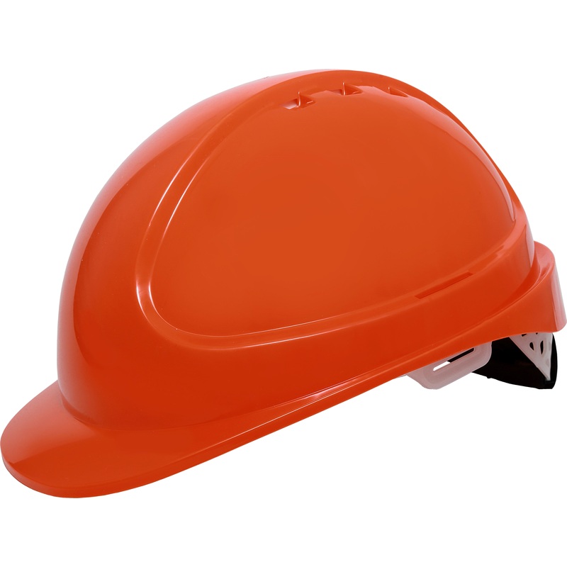 Изображение товара Каска защитная Еланпласт Форвард оранжевая с храповым механизмом (К-05)