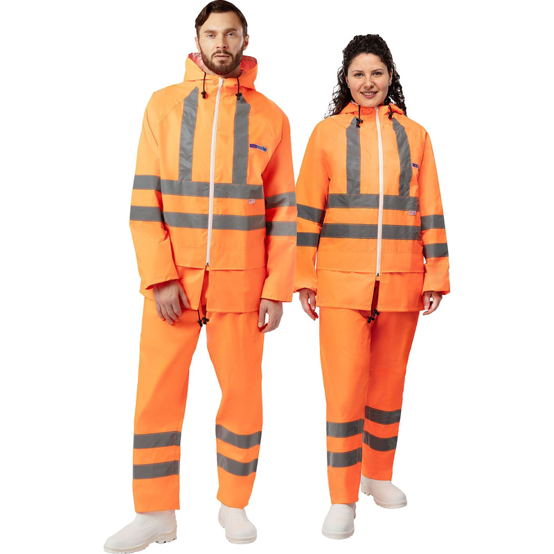 Изображение товара Костюм сигнальный влагозащитный Extra-V-КБР оранжевый 56-58 рост 182-188 см