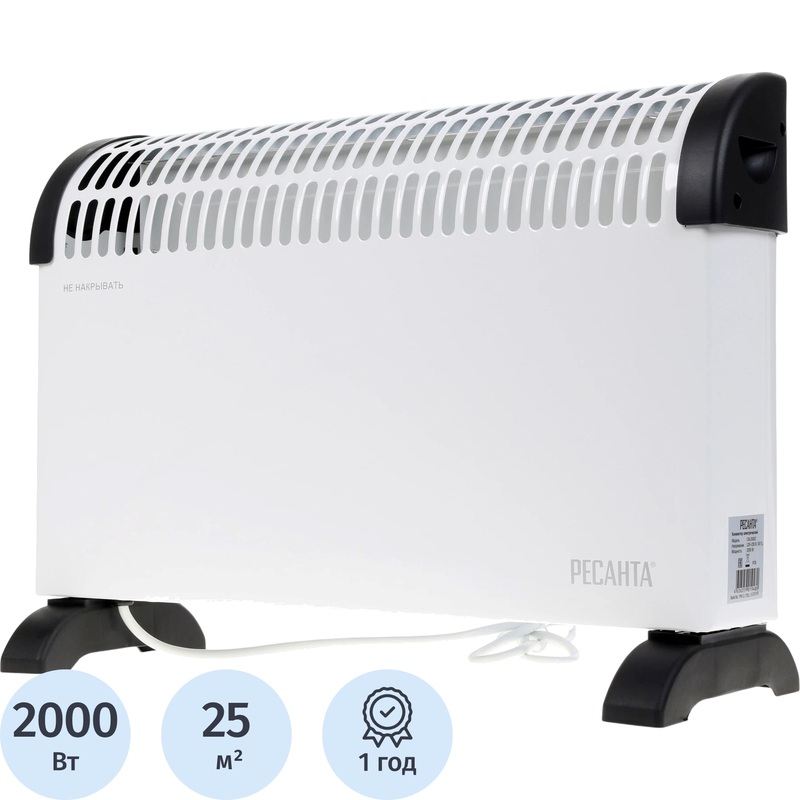 Изображение товара Конвектор Ресанта ОК-2000С с терморегулятором 2000 Вт