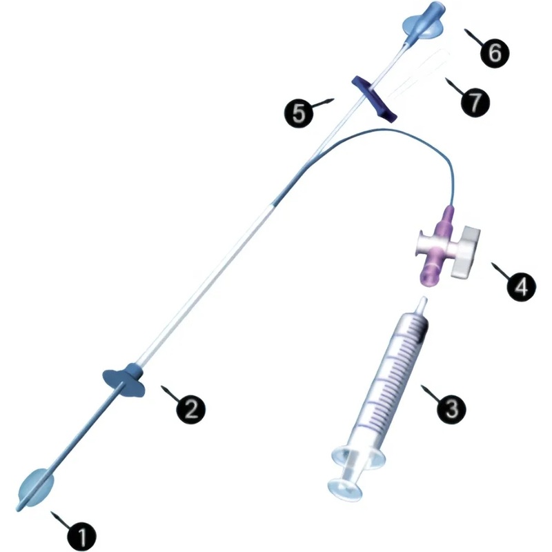 Изображение товара Катетер для гистеросальпингографии диаметр 2.0 мм комплект с шприцем