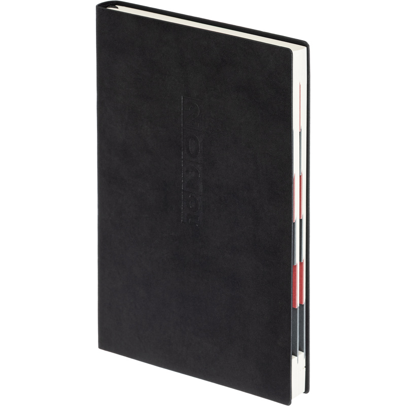 Изображение товара Ежедневник датированный 2026 год Escalada из искусственной кожи А5 176 листов черный