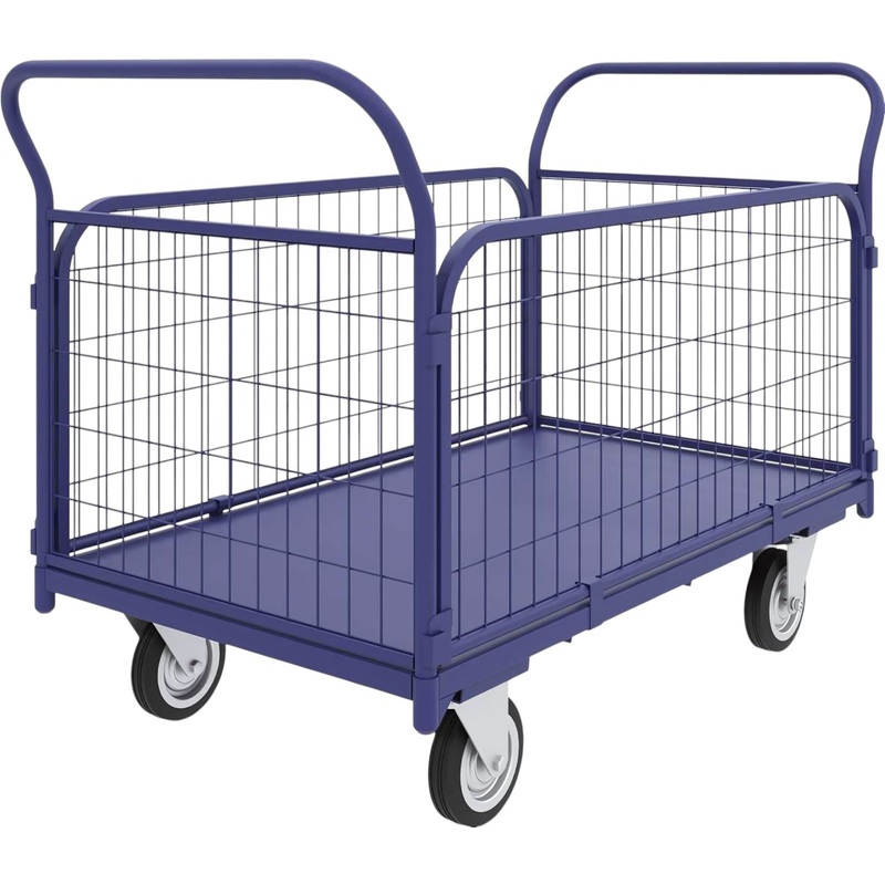 Изображение товара Платформенная тележка Rusklad ТС 1 со съемными бортами до 300 кг 500x800 мм