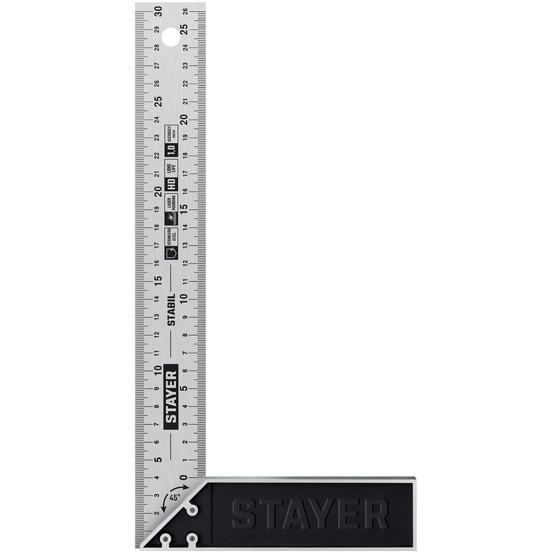 Изображение товара Угольник столярный Stayer Professional 300 мм из нержавеющей стали
